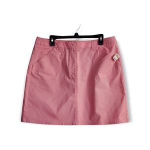 Talbots Pink Cotton Stretch A Line Skirt NWT
